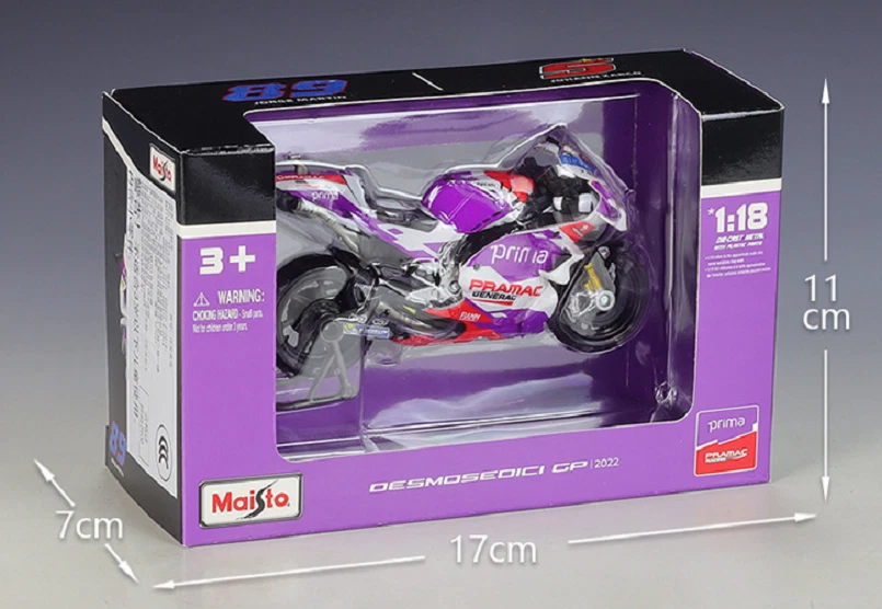 Maisto 1:18 2022 Ducati Desmosedici #5 Racing Motorcycle Bike Model NEW IN BOX - Image 3 of 3