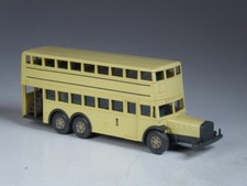 (W33) Wiking D38 Berlin Doppeldecker Bus 30er Jahre unbeschriftet 2 Zierlinien