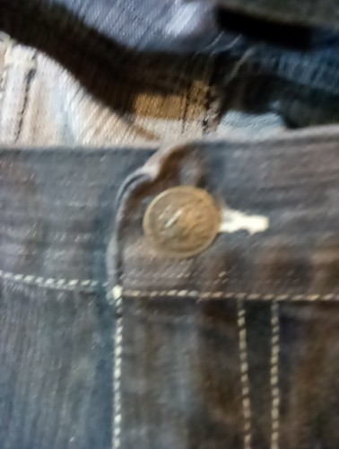 Jeans Y2K Azul Crudo Negro Adornado Talla 50 - Imagen 14 de 17