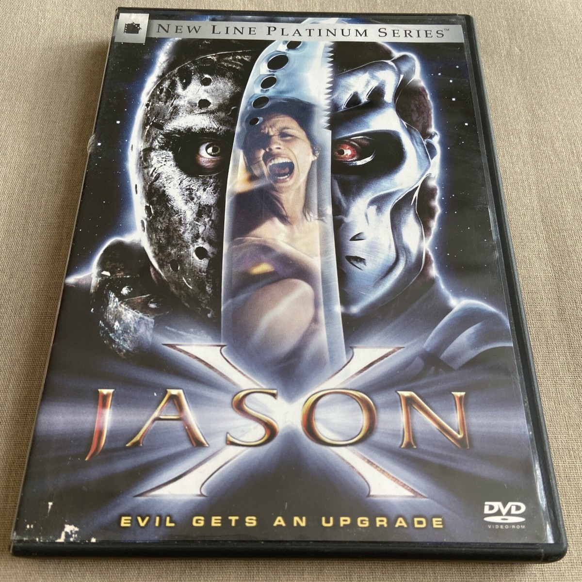 Jason X (DVD, 2001) W/ Insert Jim Isaac Kane Hodder Jim Isaac