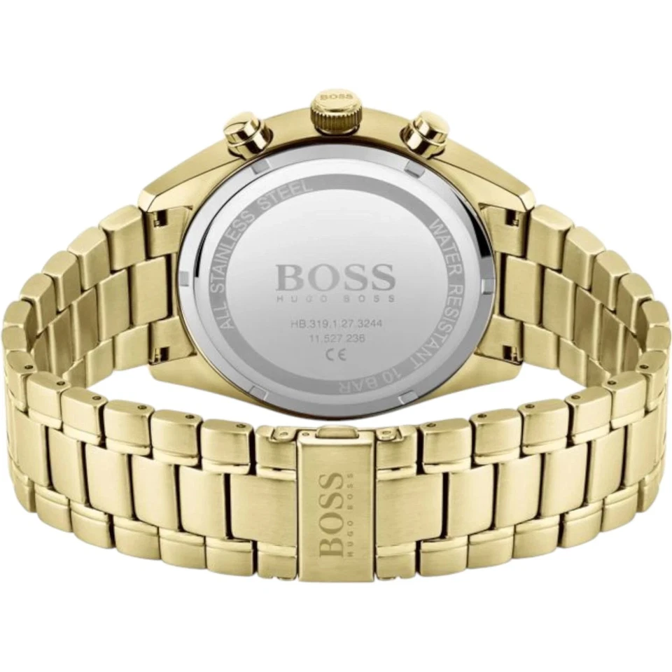 HUGO BOSS HB1513848 Champion Gold Chrono Black Dial Men's Watch 44mm - image 4 of 4
