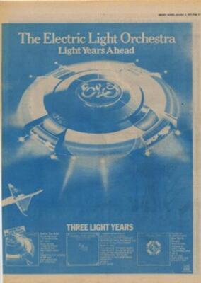 ELO Light Years Ahead UK LP advert 1978 MM-TYUI