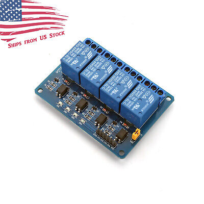 4 Channel 5V Relay Module 250V 10A Relays for Arduino, Automation & IoT ...
