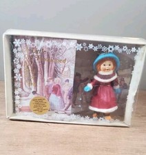 Vintage Bradford Novelty Greeting Christmas Gift Ornament Ice Skating Doll "86