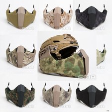 FMA Paintball Airsoft Gunsight Mandible Half Face Mask for Rail of Fast Helmet 
