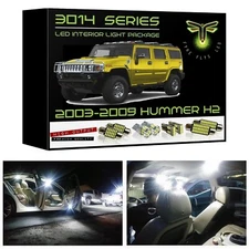 Fyre Flys 194 Roof Cab Clearance 3014 LED light Bulbs For 2003-2009 Hummer H2