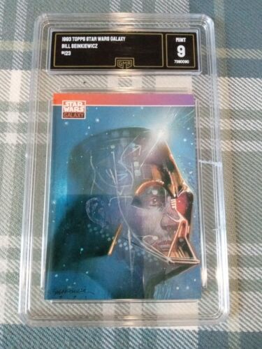 💎 Star Wars Galaxy 1993 Topps GMA Grade 9  Darth Vader #123 Card Sienkiewicz - Picture 1 of 6