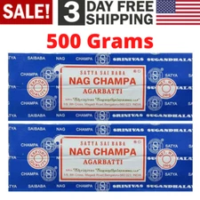 Nag Champa Agarbatti Incense Stick Original Satya Sai Baba Box 500 Grams 2 x 250
