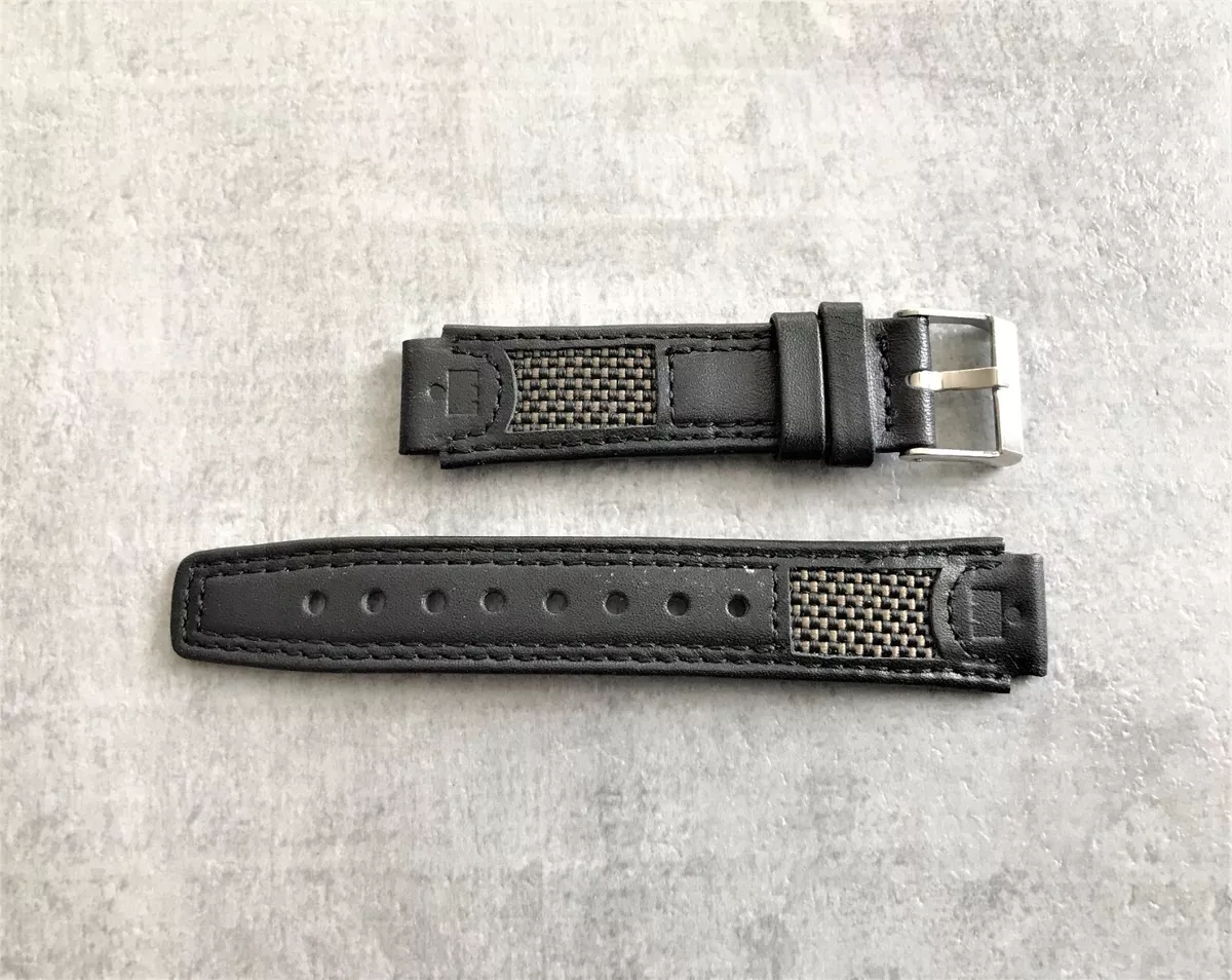 Timex Ironman Cinturino Orologio Ricambio Pelle Nera n. 384
