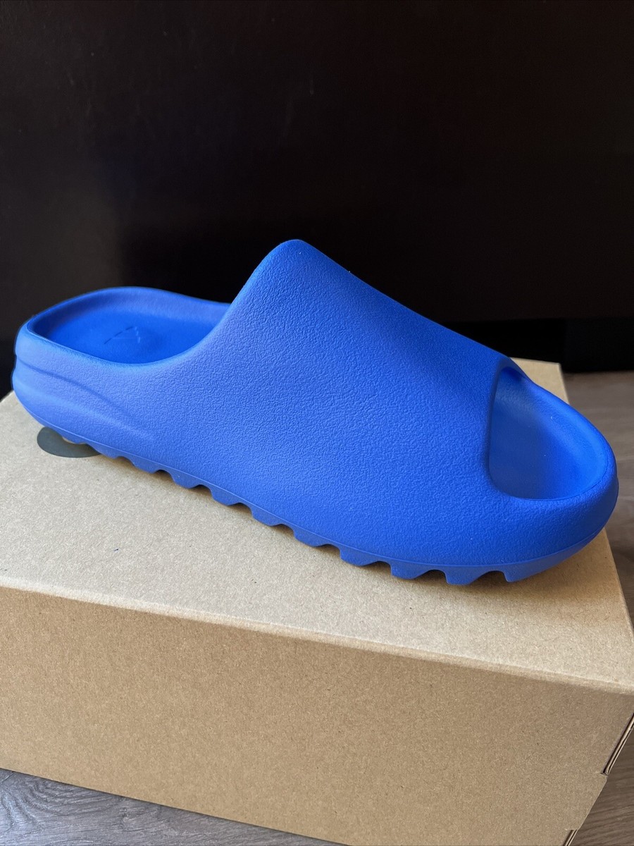 NEW - ADIDAS YEEZY SLIDE (AZURE BLUE) - MEN'S SIZE 9 - (ID4133) | eBay