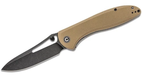 Civivi Picaro Linerlock TanG10 Black Stonewash D2 Blade C916B Discontinued