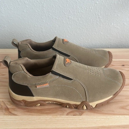 Zapatillas de senderismo sin cordones para hombre resistentes al desgaste antideslizantes zapatos al aire libre caza-- - Imagen 3 de 8