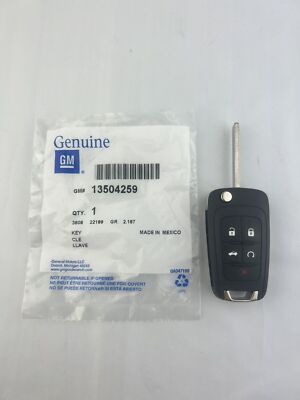 2010-2017 GMC Terrain Folding Flip Key Keyless Remote Entry Fob GM 13504259 OEM
