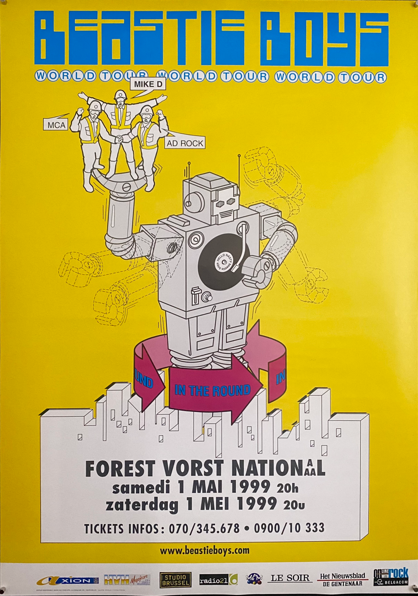 MARK ARMINSKI BEASTIE BOYS ポスター 1995 The Beastie Boys w/ Bad Brains - Detroit Concert Poster by