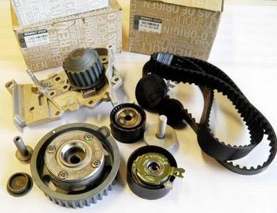 RENAULT (PIÈCE D'ORIGINE AUTHENTIQUE) POULIE DEPHASEUR & KIT DISTRIBUTION & POMPE A EAU RENAULT 1.6 16V K4M (KIT OE)