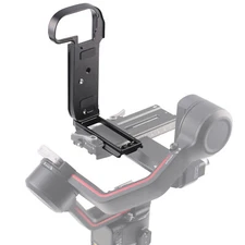 Vertical Quick Release Plate Bracket for Canon R5 R6 DJI Ronin RS3 Pro Black