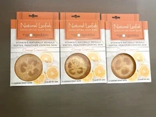 3 Packs (6pcs ) Natural Loofah Bar Soaps. Spongeable