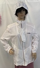 Tommy Hilfiger Jeans Light Rain/windbreaker white Packable Zip Jacket, Size L
