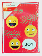 LOT 14 NEW in Box Christmas Cards  Envelopes American Greetings JOY Merry Hope