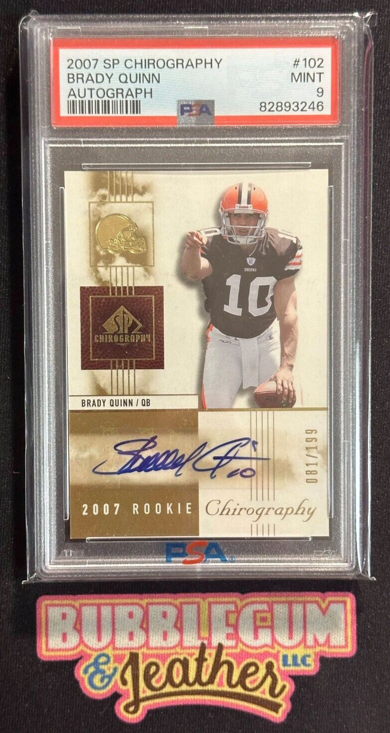 Brady Quinn SP Chirography #102 Autograph