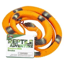 RI Novelty - Reptile Adventure Planet - RUBBER EASTERN MILK SNAKE (48 inch) -New