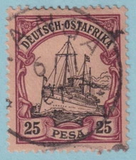 GERMAN EAST AFRICA 17  USED - YACHT - NO FAULTS VERY FINE! - QOF