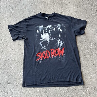 SKID ROW Tシャツ YOUTH GONE WILD Skid Row Youth Gone Wild Vintage 80s Tee from FADEDBLK