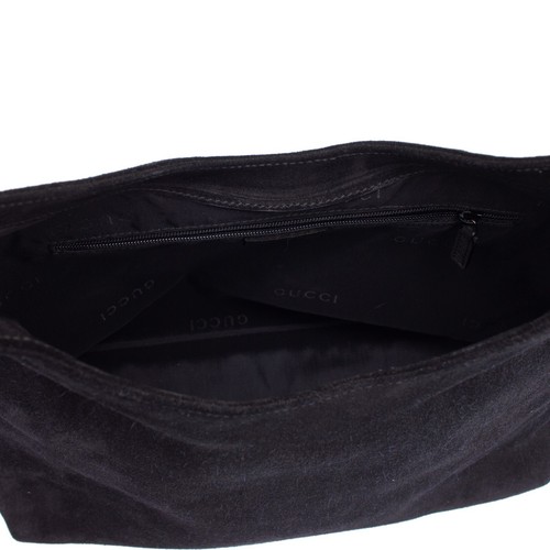 Gucci Tom Ford Era Bamboo Schultertasche Wildleder Schwarz - Bild 11 von 14
