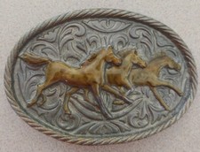 Galloping Horses Buckles Of America Masterpiece Collection Belt Buckle