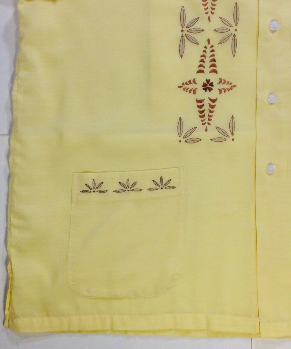 Vintage Men's Button-Front Embroidered Cabana Shirt Size XL Vintage Men's Button-Front Embroidered Cabana Shirt Size XL