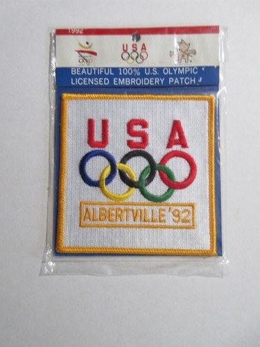 ECUSSON JEUX OLYMPIQUES 1992 Savoie Albertville Olympic Games ORIGINAL