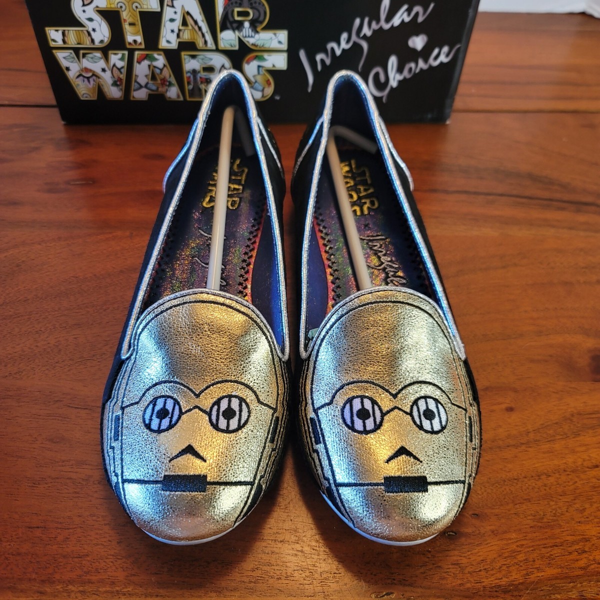 Star Wars C3PO Irregular Choice Womens Loafers Flats Shoes