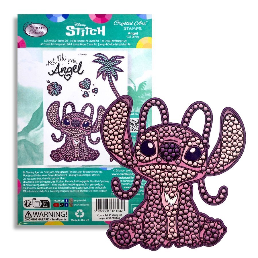 Crystal Art A6 Stamp Set  - Angel (Disney)