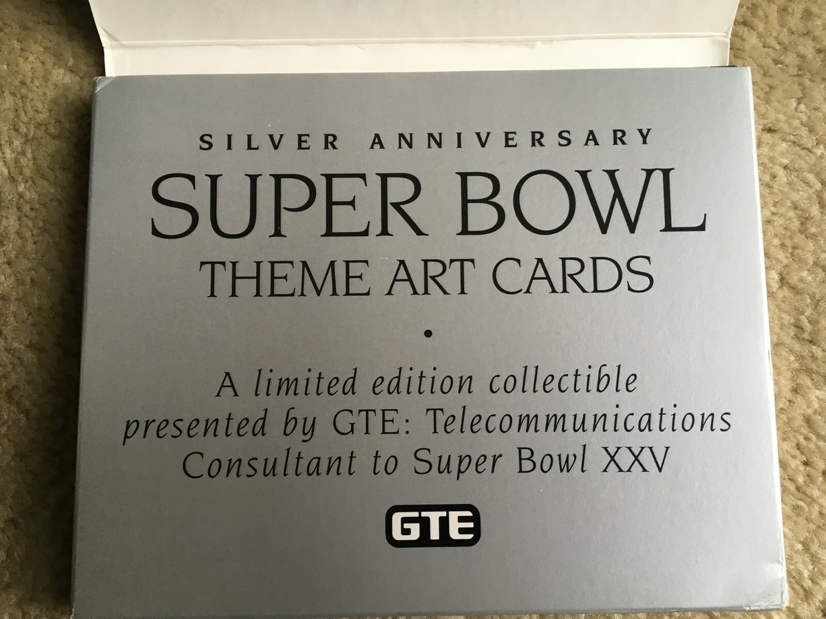 アート・デザイン・音楽 COLLECTOR'S EDITION SILVER ANNIVERSARY NFL Pro Set Super Bowl XXV 25th Silver Anniversary Collector