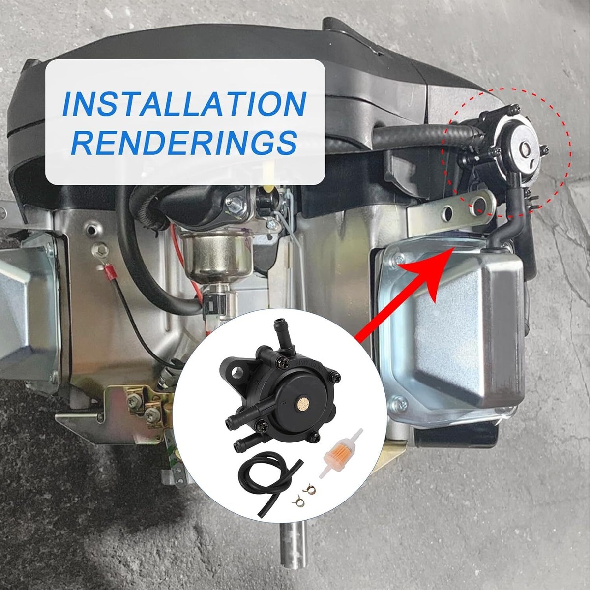 Fuel Pump With Filter For E-Z-Go EZGO 808656 602061 Walbro FPC-1-1 Club - Foto 2