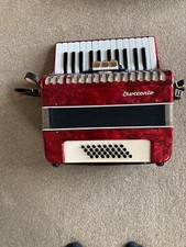 Red Sorrento 3 Voice Piano Accordion 32 Used