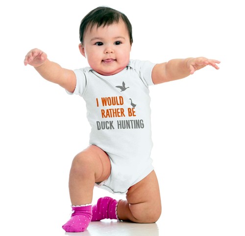 I Would Rather Be Duck Hunting | Hunt Hunter Romper Bodysuit - Picture 4 of 8
