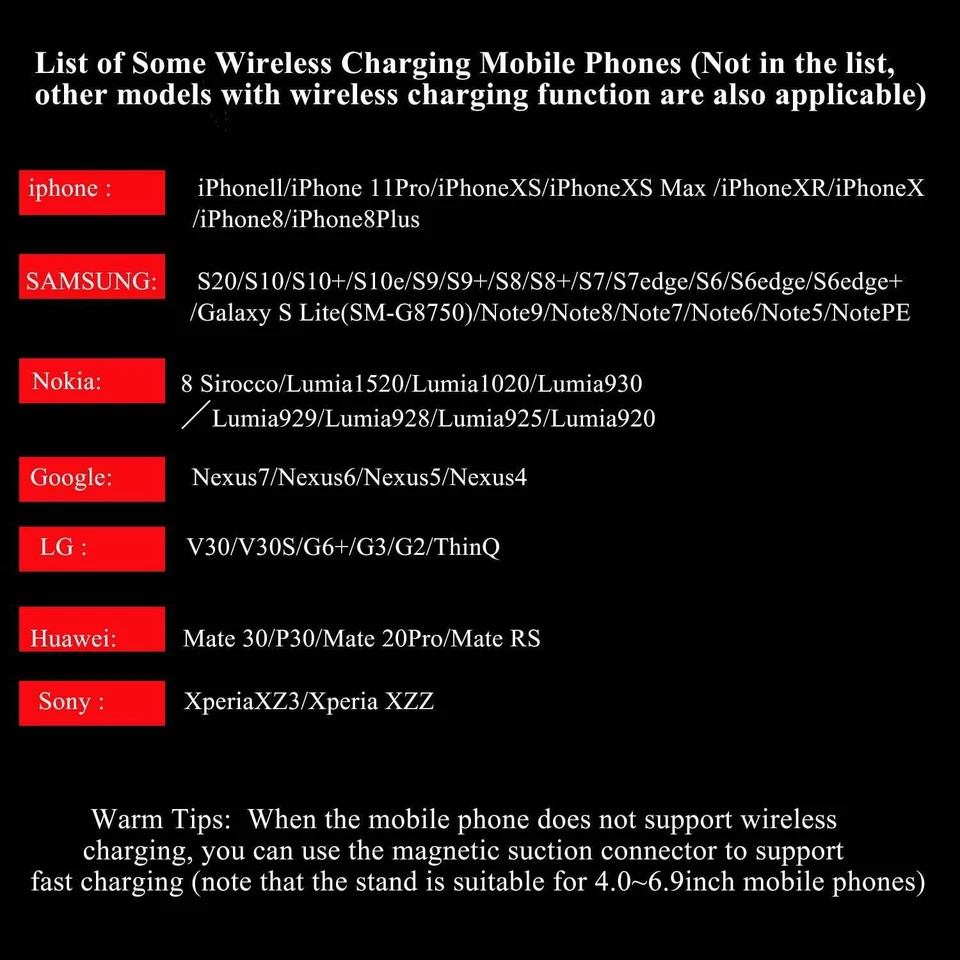 Cargador Inalámbrico Coche Sensor Inteligente, Soporte Teléfono Qi 15w Ventilación Aire Foto 2 de 4