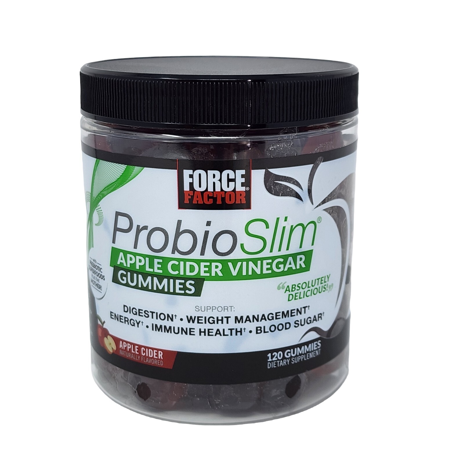 Force Factor ProbioSlim Apple Cider Vinegar Gummies w/ Probiotics and Prebiotics eBay