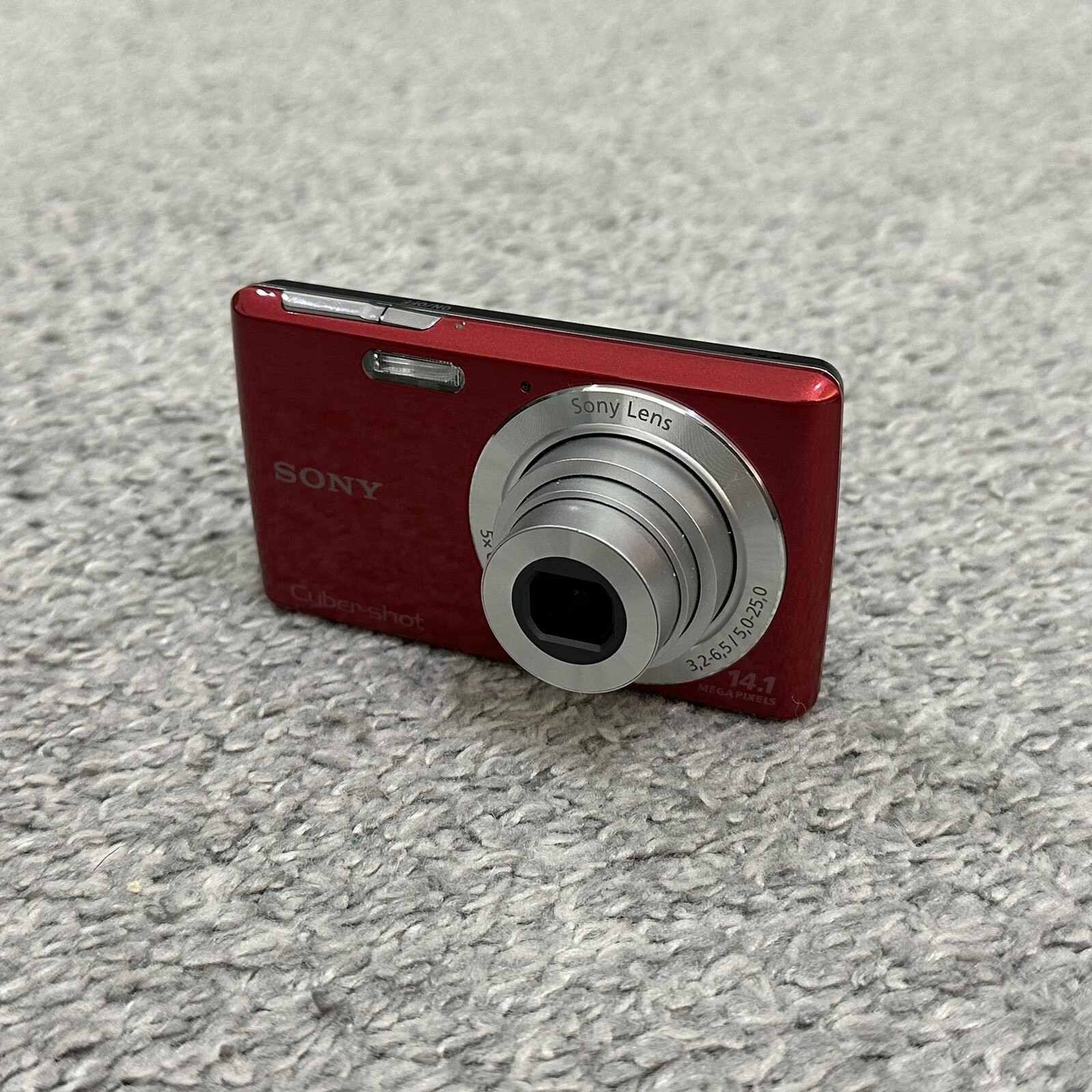 Sony CyberShot DSCW620 Digital Camera Red W/ Battery & Charger Tested Works eBay