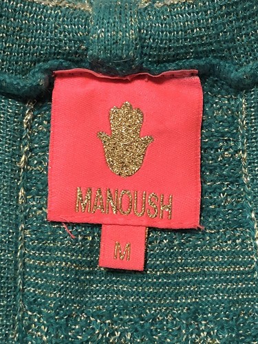 Manoush Womens Sleeveless Glitter Top Medium Free Ship - Picture 2 of 6