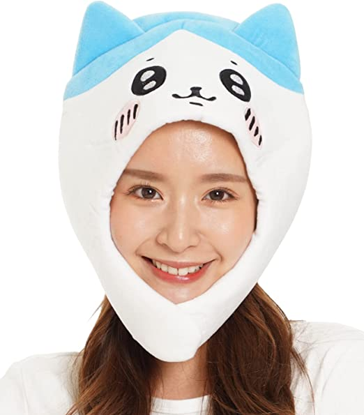 SAZAC Chiikawa Hachiware Kigurumi Plush Cap Chiikawa Cosplay