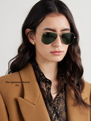 Store Display Rayban Classic Green G15 Lens Aviator RB3025 58 /62 Men Women - Picture 11 of 12