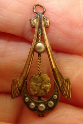Vintage Saatperlen mittigem Mohn Lavalier Anhänger - Bild 2 von 3
