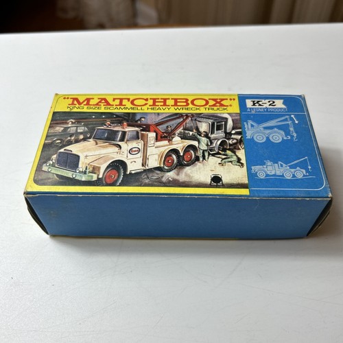 Matchbox King Size K-2 Scammell Heavy Wreck Truck Used W Box Vintage - Picture 24 of 24