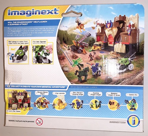 Imaginext SERPENT BATTLE WAGON, BATTLE WAGON & DRAGONWAGON w Figures VHTF MIP - Picture 10 of 10