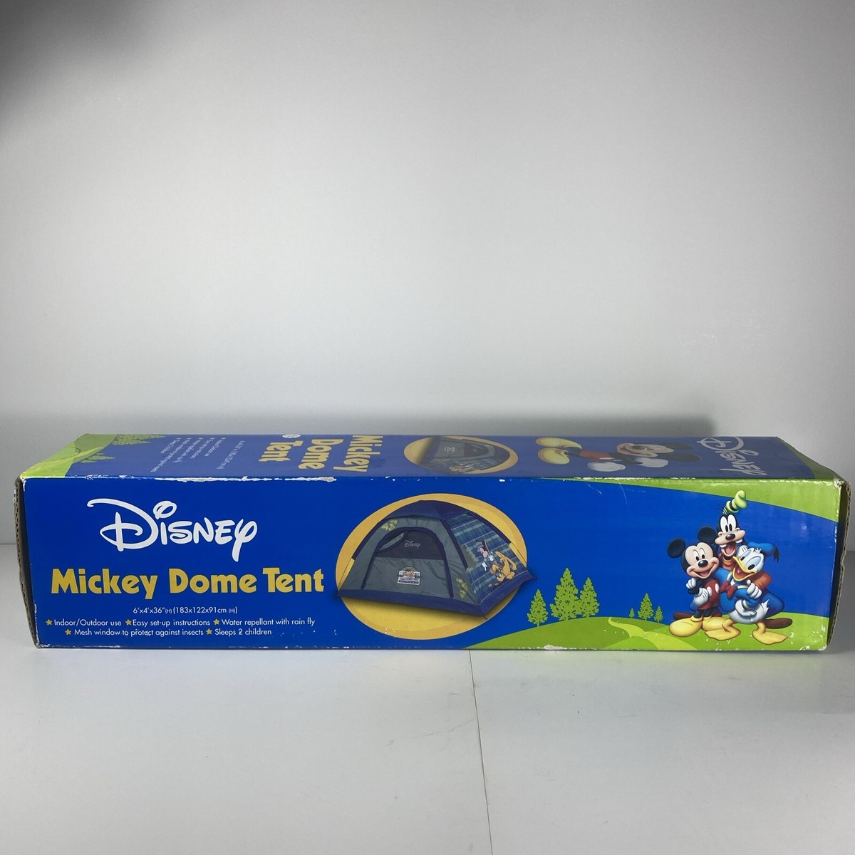 DISNEY Mickey Dome Camping Tent Rare 6'x4x36