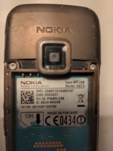 Nokia E65 - Dark Brown (Unlocked) Mobile Phone For Parts Not Working No Battery - Afbeelding 12 van 23