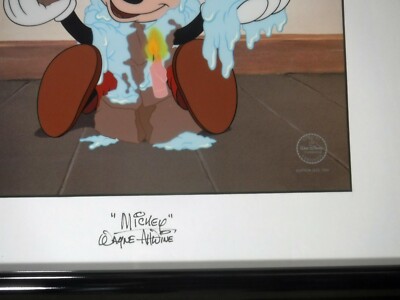 デイズニー　声優サイン入りセル画　MICKEYS FILM FESTIVAL 🟢 Happy Birthday Mickey Signed Voice Wayne Allwine Disney Cel