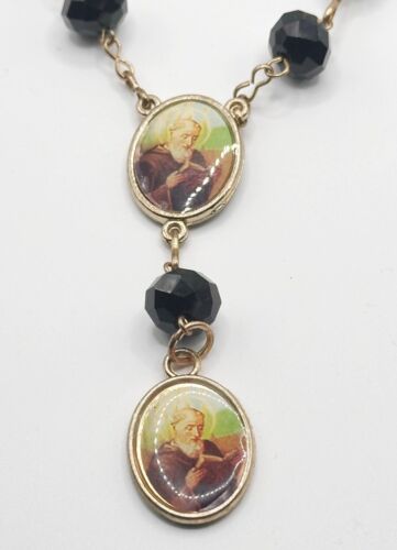 Mini Rosary/Rosary Bracelet Rhinestone Beads Glass Beads One Decade - Picture 4 of 4